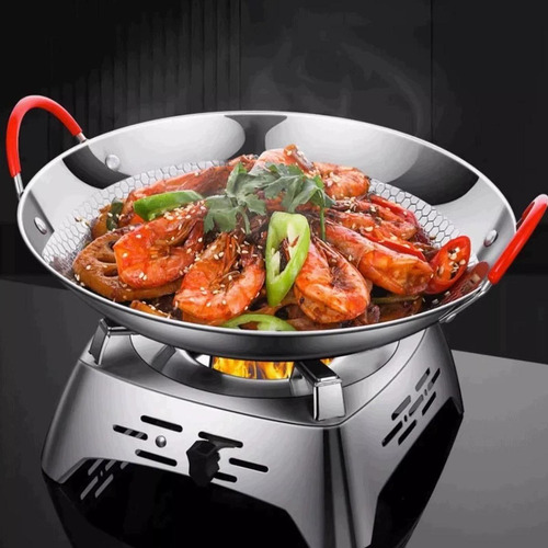 Sartén De Cocina De Acero Inoxidable 9 Pulgadas Con Tapa