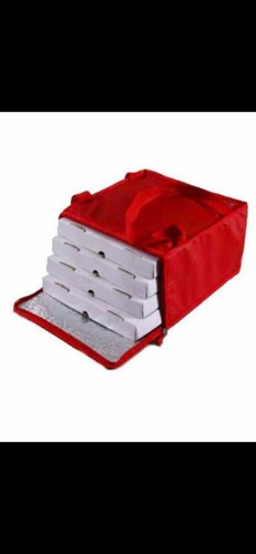 5 Bolsos Termicos Delivery 4 Pizzas Reparto C Rojo