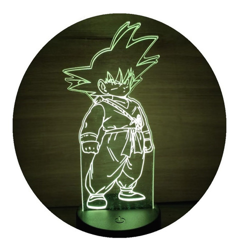 Lampara Led Ilusión 3d Goku Niño Dragon Ball Decoración | Cuotas sin interés Lampara Led Ilusión 3d Goku Niño Dragon Ball Decoración | Cuotas sin interés