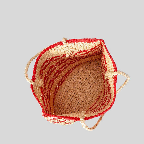 Bolso De Hombro Tejido Bolso De Playa Portátil Para