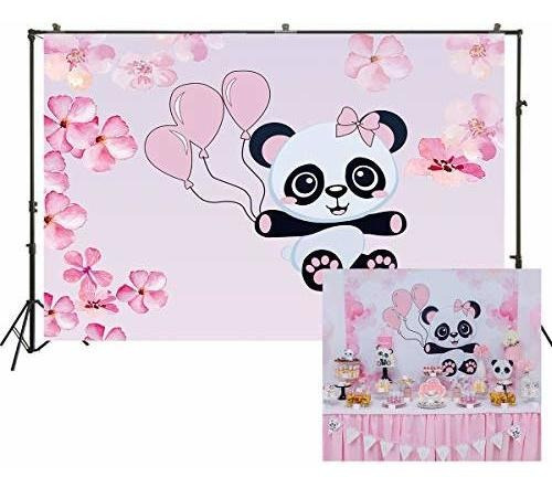 Huayi 7x5ft Black Dots Backdrop Linda Panda Feliz 4j34u