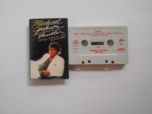 Michael Jackson Thriller Casete Edición España 1982