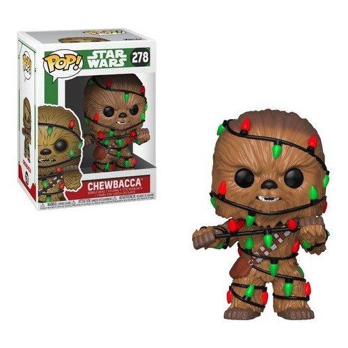 Chewbacca Funko Pop 278 Luces De Navidad Star Wars Colección