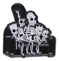 Comprar Pin\u002Fbroche Personajes De Peliculas Clasicas De Terrror Metal The Simpson Casitas Del Terror