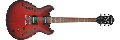 Guitarra Ibanez As53 Srf Semi Acustica Sunburst Red Flat Material Do Diapasão Mahogany