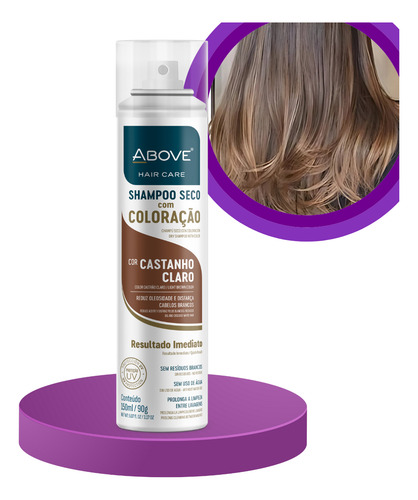 Shampoo A Seco Com Coloração Above 4 Variação De Cor 150ml