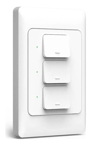 Interruptor De Luz Inteligente Wifi Triple Sin Neutro 