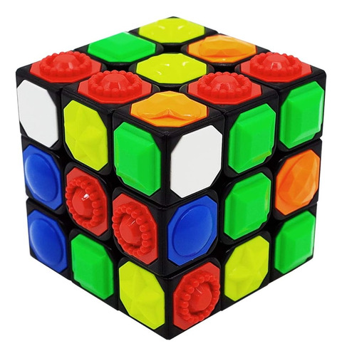 Cubo Mágico 3x3x3 Cubo Táctil Para Ciego 3d En Relieve Brail