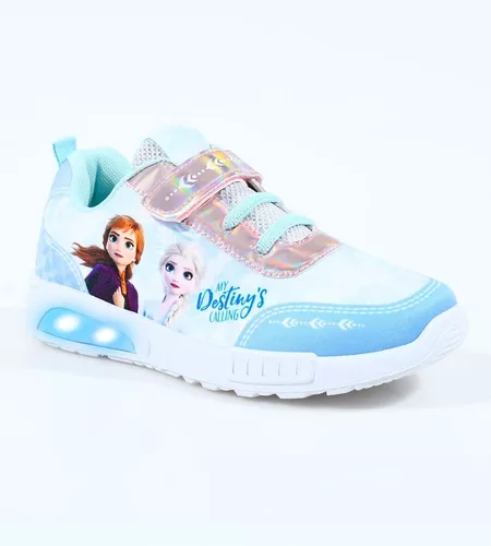 Niños Extensamente lineal Zapatillas Frozen Footy Elsa Ana Disney Luces Led Original
