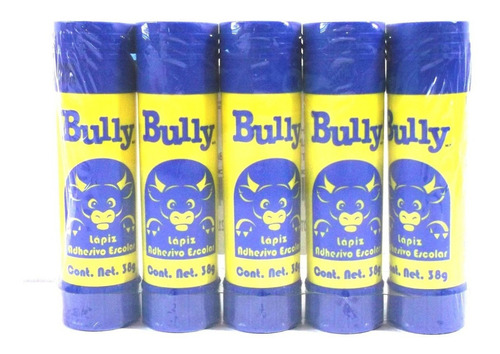 Pegamento en barra Bully 32 G de 32g no tóxico - Pack de 5 unidades