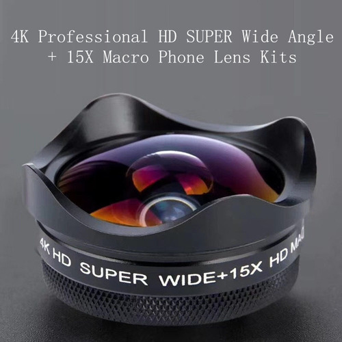 4k Ultra Hd Smartphone Cámara Lente 0.45x Gran Angular 15x