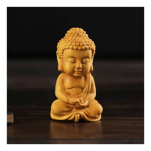 Estátua De Buda Enfeites Escultura Miniatura Artesanal Para