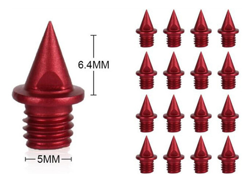 60 Uds. Clavos Para Zapatas, De Pista, Versátiles, Rojo