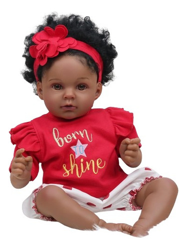 Bebe Real Muñeca Reborn Baby Dolls Afroamericana