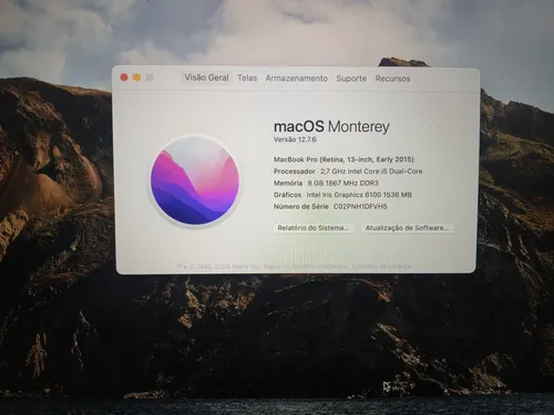 Macbook Pro Retina 13 2015 Core I5 8gb 256gb Ssd | Parcelamento