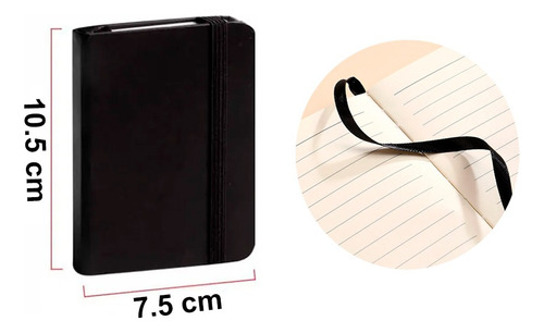 Cuaderno Libreta Notas Hoja Raya 96 Hojas 10 X 7.5 Cm 12 Pzs