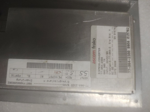 Siemens Sinumerik 6fc5210-0da20-2aa1 De Uso. (Usado)