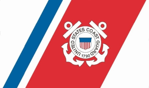 U.s. Coast Guard Cia Ice Banderas Banner 90 X 150 Cm.