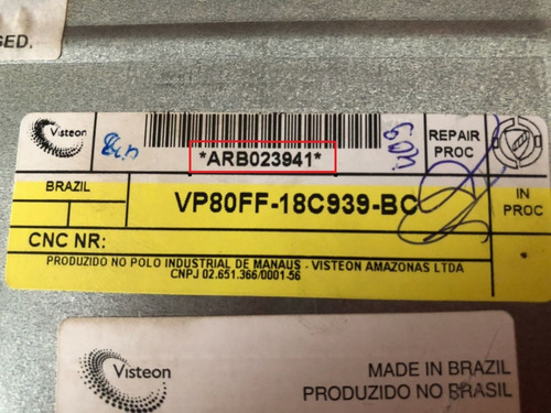 Código De Desbloqueio Rádio Fiat Stilo Visteon
