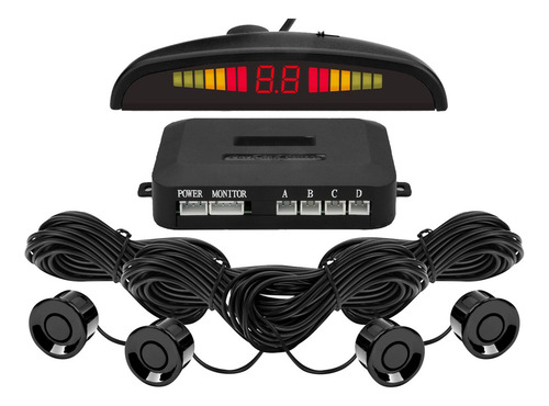 Kit Sensores Estacionamiento Guardtex Gps-4b X4 Con Display