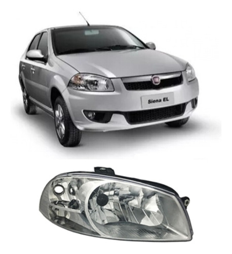 Optica P/ Fiat Palio 2008 2009 Y Siena 2013 / 2016 F4 Der 