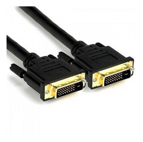 Kit 2 Cabo Para Monitor Dvi-d 24+1 Dual Link 5 Metros