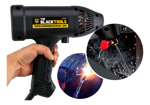 Pistola De Solda Inversora Mma 220v 120a Com Eletrodo 2,5mm