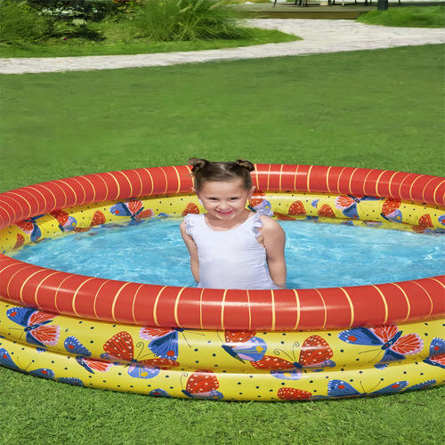 Piscina Mariposas 168x38cm - Bestway Color Rojo