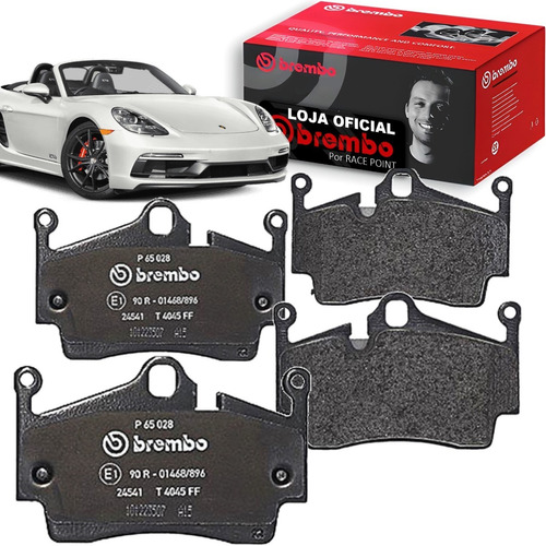 Kit Pastilha Freio Traseiro Brembo Porsche Boxter 981 2012 +