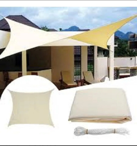 Lona Sombreadora Toldo Vela Cuadrada  5x5  Impermeable Tela