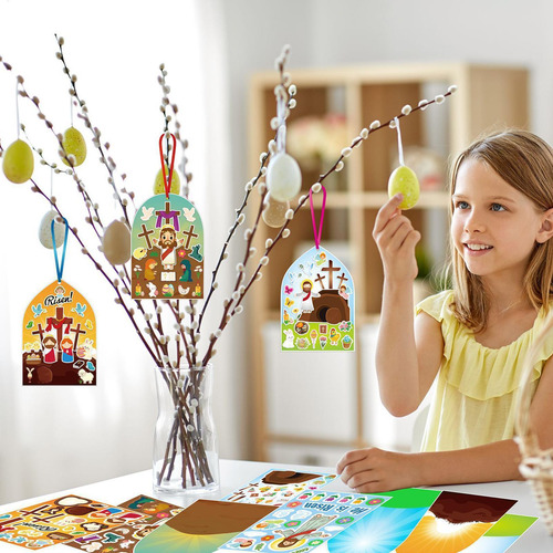 Pegatinas Cristianas Para Niños Pegatinas De Escenas De Pasc