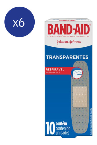 Pack Apósitos Band-aid Transparentes 10 U