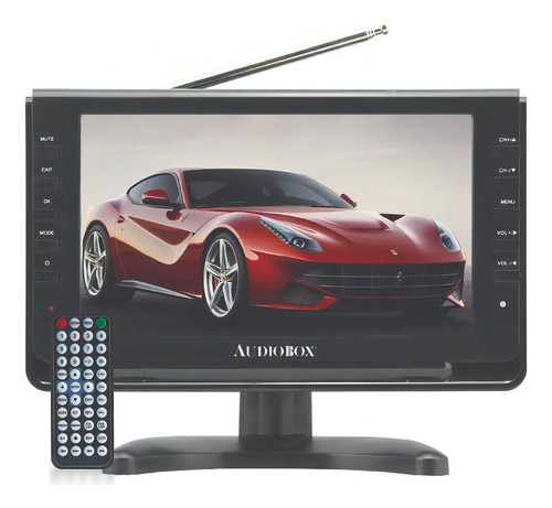 Tv Portátil Recargable 9 Pulgadas Audiobox Tv-009 Lcd Hdtv