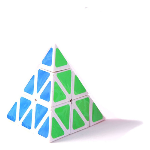 Cubo Forma Piramide Estructura Blanco