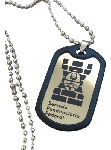 Medalla Identificacion Servicio Penitenciario Grabada Logos