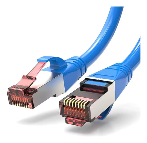 Cables De Red Computadoras, Mxelu-001, 1pza, 10m, Azul, 1gbp