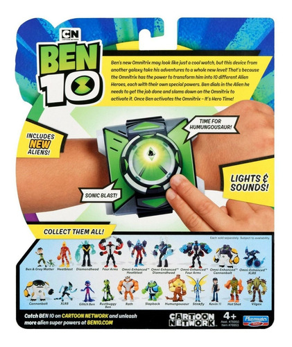Imagem 5 de 5 de Novo Relogio Ben 10 - Omnitrix Básico - Luz E Som - Original