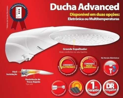 Chuveiro Lorenzetti Advanced Multitemperaturas 7500w 220v