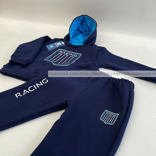 Imagen 2 de 7 de Conjunto Frizado De Bebé Racing Club Con Licencia Oficial