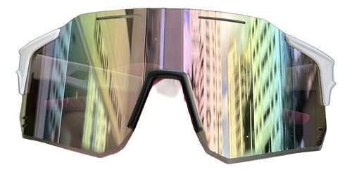 Óculos Esportivo Pulse Branco Com Rosa Baixa Pace®