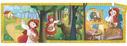 Puzzle Silueta Caperucita Roja - Niños 4 - Djeco -