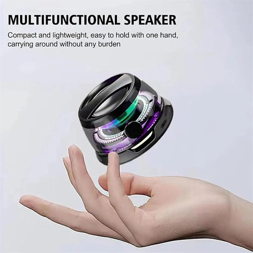 Mini Altavoz Bluetooth Magnético Con Luz De Multi-rgb, G200