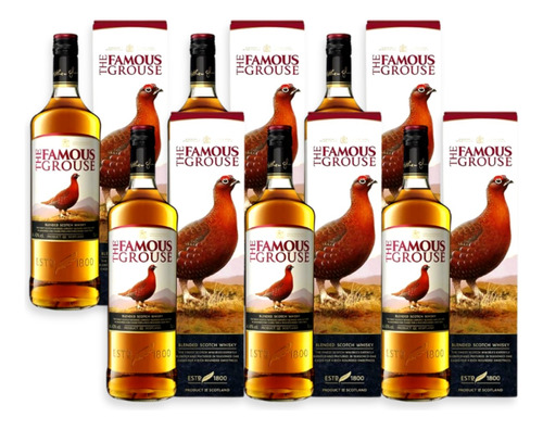 Blended Scotch C/estuche The Famous Grouse Caja X6u 700ml 