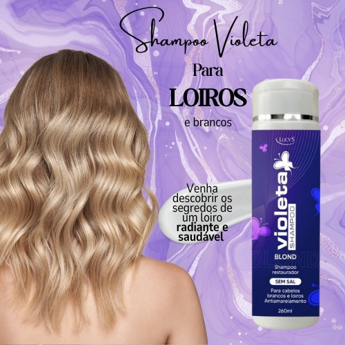 Condicionador Violeta Restaurador - 260ml Cabelos Loiros