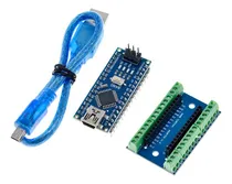 Comprar Arduino Nano 3.0 Atmega328p Ch340 Cable Usb Base Expsansora