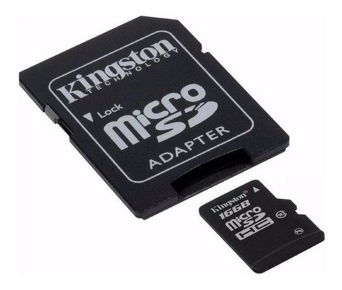 Cartão de memória Kingston SDC10G2 com adaptador SD 16GB