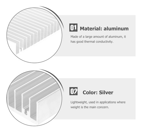 Disipador De Calefacción De Aluminio Ic Chip Triodo Enfriado