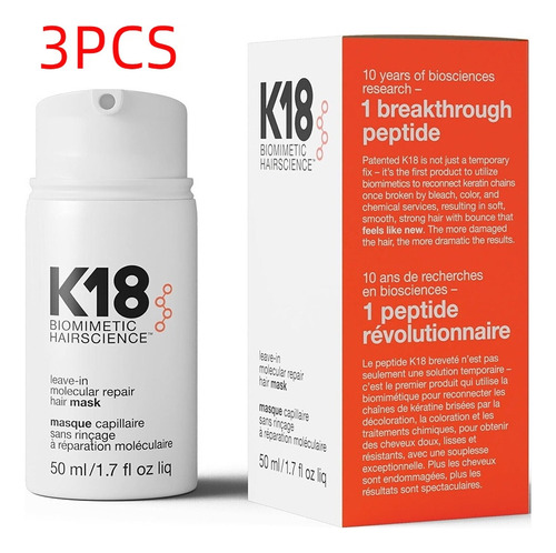 Mascarilla K18 Sin Enjuague Molecular Repair Restore Hair, 3