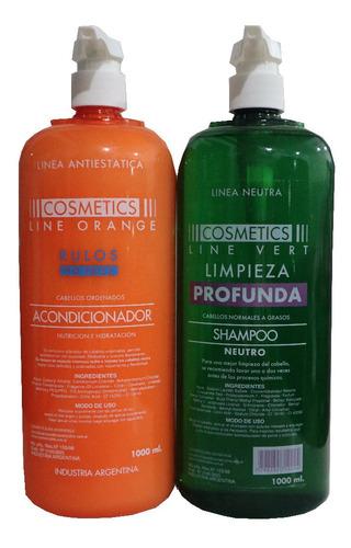 Shampoo Neutro+ac. Rulos Cosmetics Line X 1 Lt. Oferta!!!
