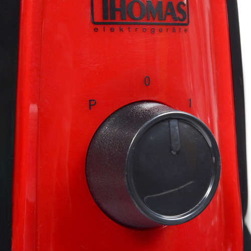 Licuadora Vidrio 1,5 Litros Negro/rojo Thomas